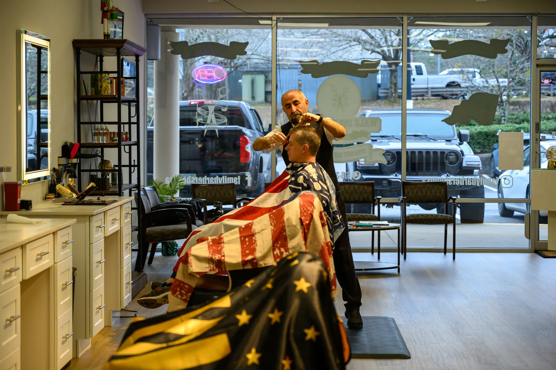 Inside the shop